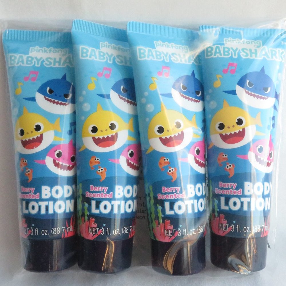 Pink fong Berry Scented Kids lotion - 4 pack